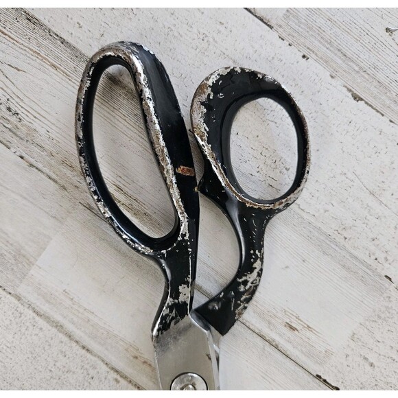 Vintage Wiss Inlaid No. 22W 12-1/2" Long Scissor Upholstery Fabric - Picture 7 of 7